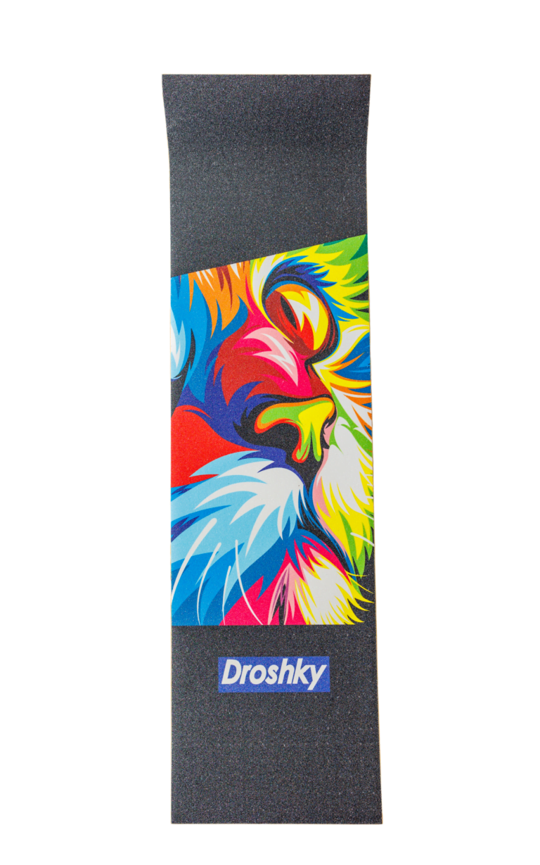 Droshky Zoo Cat Griptape – 9″x33″ Skateboard Grip with Superior Traction