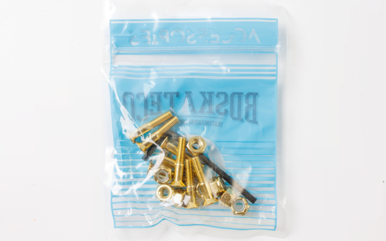 BDSkateCo Gold Skateboard Hardware Set – 1″ Allen Head Bolts