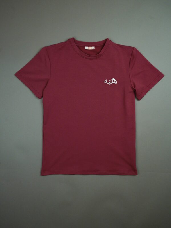 red t shirt (arabic white logo)